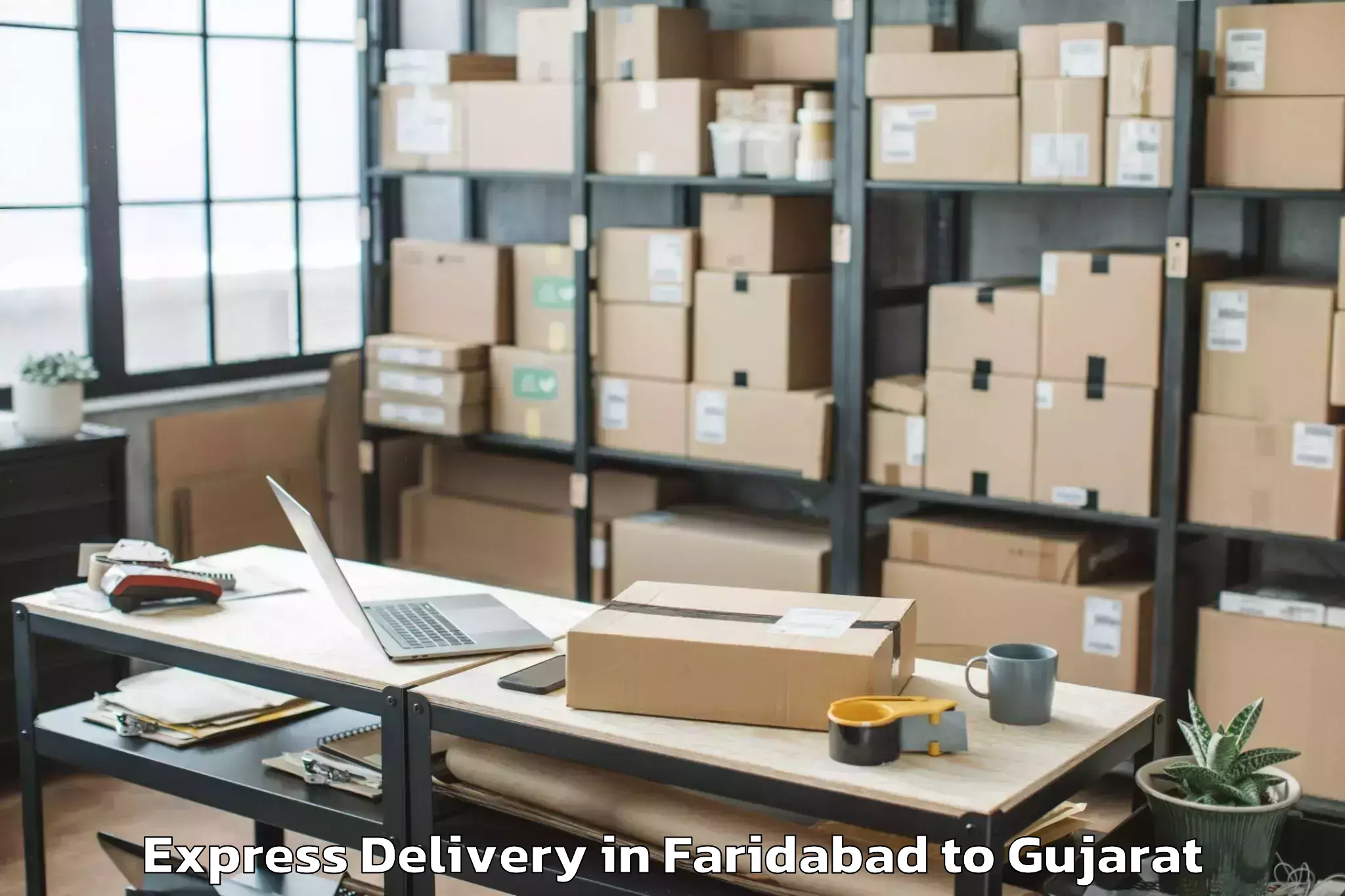 Discover Faridabad to Lunavada Express Delivery